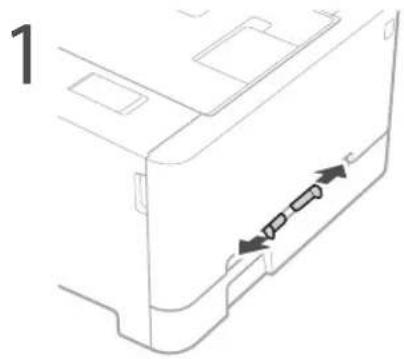 CANON iSensys LBP621Cw - Cargar en la ranura de alimentación manual - 1