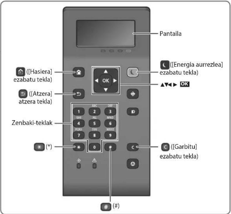 CANON iSensys LBP621Cw - Hasieragiketaragiketa paneletik - 2
