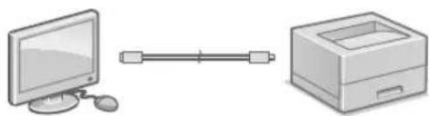 CANON iSensys LBP621Cw - Пдклоченя чец USB - 1