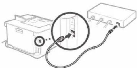 CANON iSensys LBP621Cw - To connect via wired LAN - 2