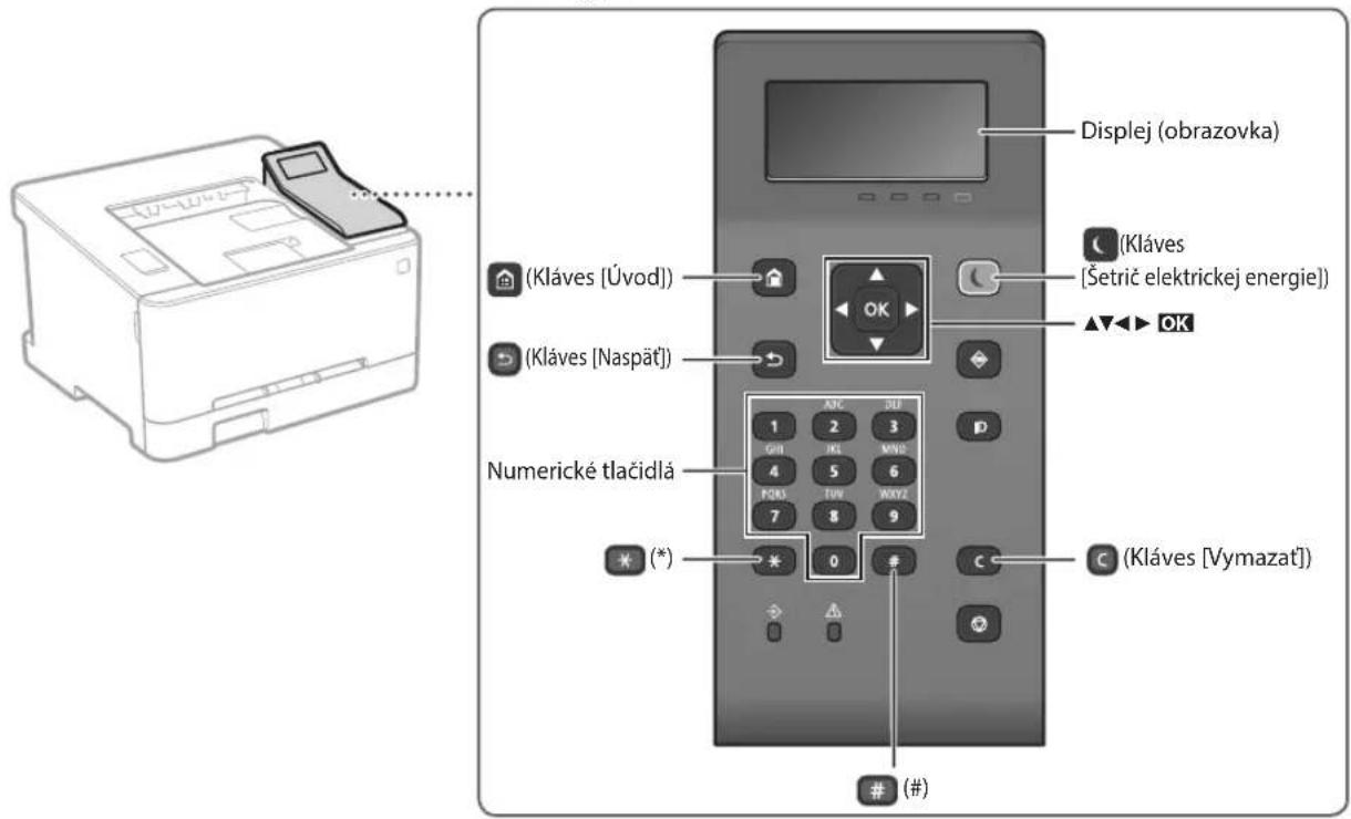 CANON iSensys LBP621Cw - Spustenie Činnosti na obslužnom paneli - 1