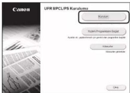 CANON iSensys LBP621Cw - Yazilimi yukleme - 2