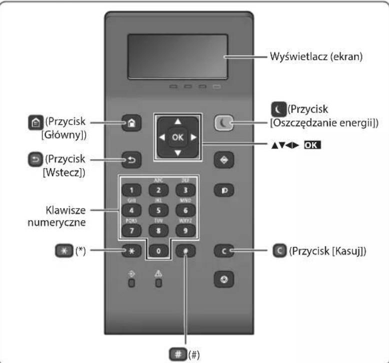 CANON iSensys LBP621Cw - Uruchamianie fungcji z panelu sterujuçego - 2