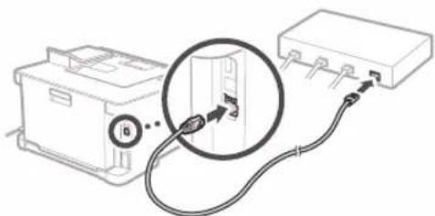 CANON iSensys LBP621Cw - Vzpostavitev povezave prek zičnega LAN-a - 2