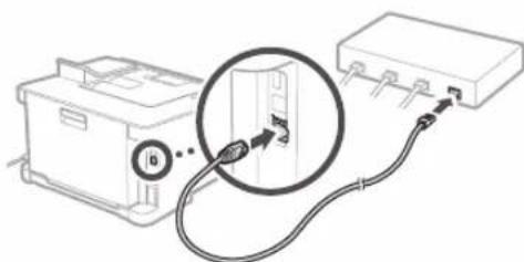 CANON iSensys LBP621Cw - So stellen Sie eine Verbindung über Wired LAN her - 2