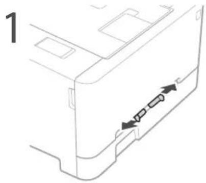 CANON iSensys LBP621Cw - Caricamento nello slot di alimentazione manuale - 1