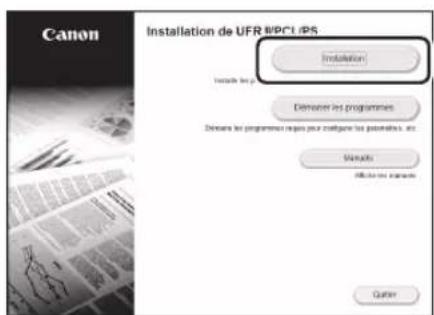 CANON iSensys LBP621Cw - Installation du logiciel - 2