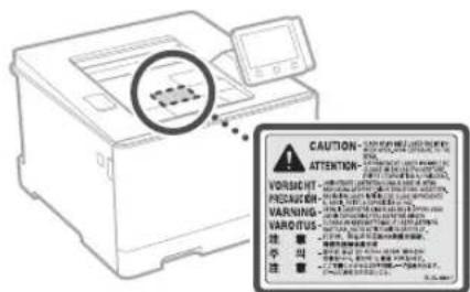 CANON iSensys LBP663Cdw - Lasersakerhet - 1