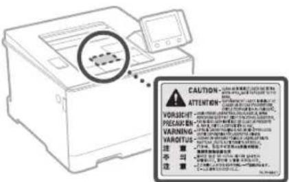 CANON iSensys LBP663Cdw - A UPOZORNENIE - 1