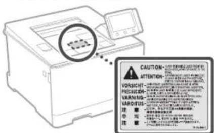CANON iSensys LBP663Cdw - Sécurité relative au laser - 1