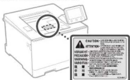 CANON iSensys LBP663Cdw - Veilig omgaan met de laser - 1