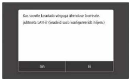 CANON iSensys LBP663Cdw - Uhendusmeetodi märamine - 1