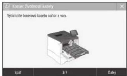 CANON iSensys LBP663Cdw - Výmena kazety s tonerom - 1