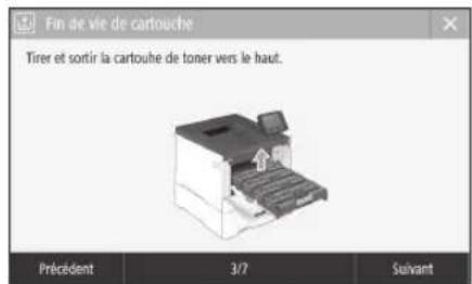 CANON iSensys LBP663Cdw - Remplacement des cartouches de toner - 1