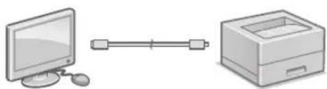 CANON iSensys LBP663Cdw - Connexion par USB - 1