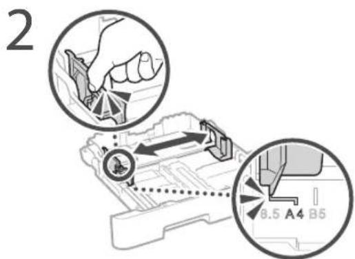 CANON iSensys LBP663Cdw - Papir betöltese a papirfiókba - 1