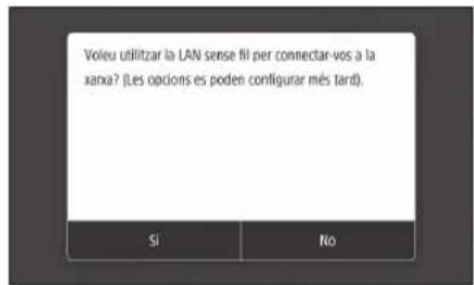 CANON iSensys LBP663Cdw - Específicar el métode de connexión - 1