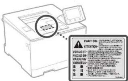 CANON iSensys LBP663Cdw - Lasersikkerhedsforholdsrregler - 1