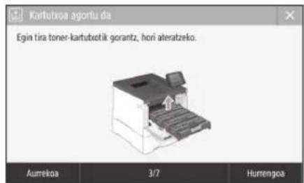 CANON iSensys LBP663Cdw - Toner-kartutxoa aldatzea - 1