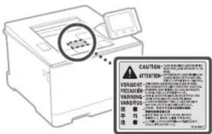 CANON iSensys LBP663Cdw - Piesardzibas noradijumi par lazera drosibu - 1