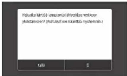 CANON iSensys LBP663Cdw - Yhteysmenetelmän märittäminen - 1