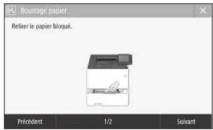 CANON iSensys LBP663Cdw - L'appareil ne fonctionne pas En cas de bourrage papier - 3