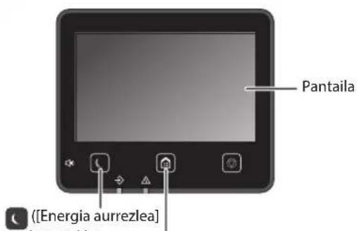 CANON iSensys MF643Cdw - Hasieragiketa eragiketa paneletik - 2