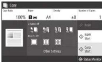 CANON iSensys MF643Cdw - Useful copy settings - 2