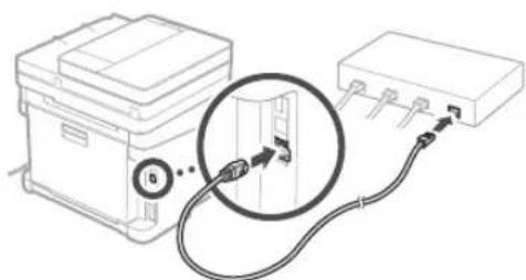 CANON iSensys MF643Cdw - To connect via wired LAN - 2