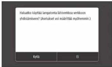 CANON iSensys MF643Cdw - Yhteysmenetelman märittäminen - 1
