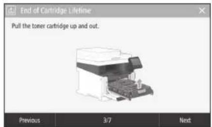 CANON iSensys MF643Cdw - Replacing the Toner Cartridge - 1