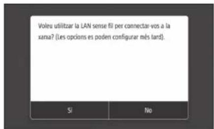 CANON iSensys MF643Cdw - Específicar el métode de connexión - 1