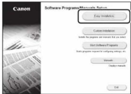CANON iSensys MF643Cdw - Installing the software - 2