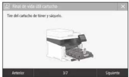 CANON iSensys MF643Cdw - Sustituir el cartucho de tóner - 1