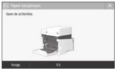 CANON iSensys MF643Cdw - Erijkenpapierstoringopgetreden - 1