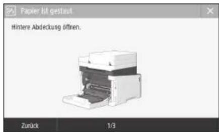 CANON iSensys MF643Cdw - Papierstau ist aufgetreten - 1