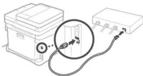 CANON iSensys MF643Cdw - So stellen Sie eine Verbindung über Wired LAN her - 2