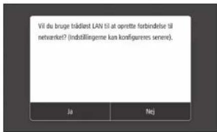 CANON iSensys MF643Cdw - Sádan angives forbindelsesemetoden - 1