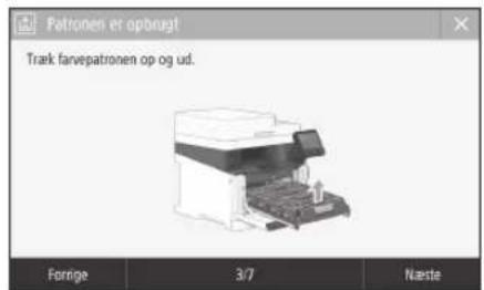 CANON iSensys MF643Cdw - Udskifting af tonerpatronen - 1