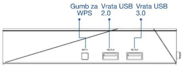 ASUS AiMesh AX6100 - Pojasnila gumba in pristanišča - 2