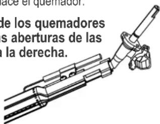 CHAR BROIL Professional 4400 B - Acople correcto quemador a válvula - 1