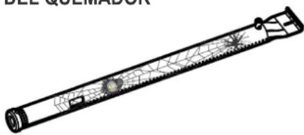 CHAR BROIL Professional 4400 B - ARAÑAS Y TELARAÑAS DENTRO DEL QUEMADOR - 1