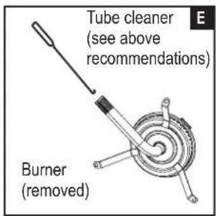 CHAR BROIL Patio Bistro 180B - Cleaning the Burner Assembly - 6