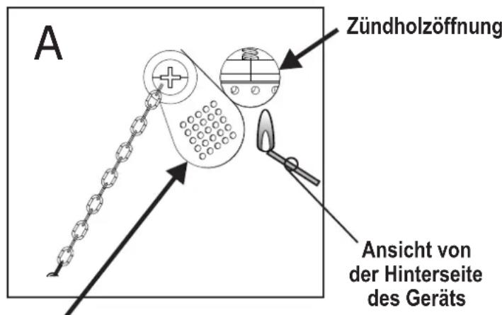 CHAR BROIL Patio Bistro 180B - Falls immer noch keine Zündung erfolgt, die Anweisungen zum Züden mit Zündholzern befolgen. - 1