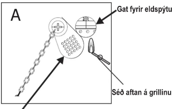 CHAR BROIL Patio Bistro 180B - Kveikt með eldspytum - 1