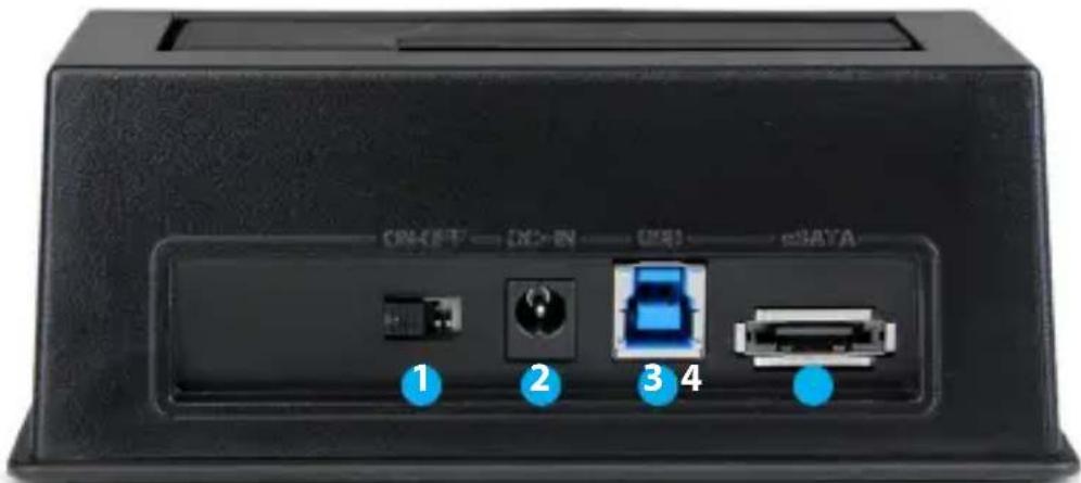 StarTech.com SDOCKU33EBV - リアビロー - 1