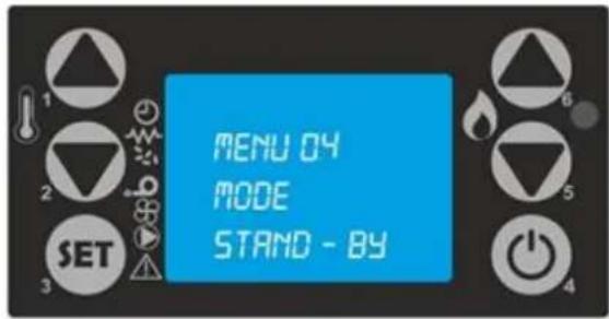 INVICTA Ove Plugin auto - Menu 04 - MODE STAND BY (Veille) - 1