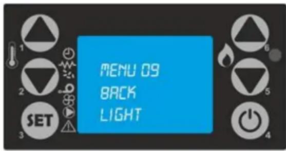 INVICTA Ove Plugin auto - Menu 09 - BACK LIGHT - 1