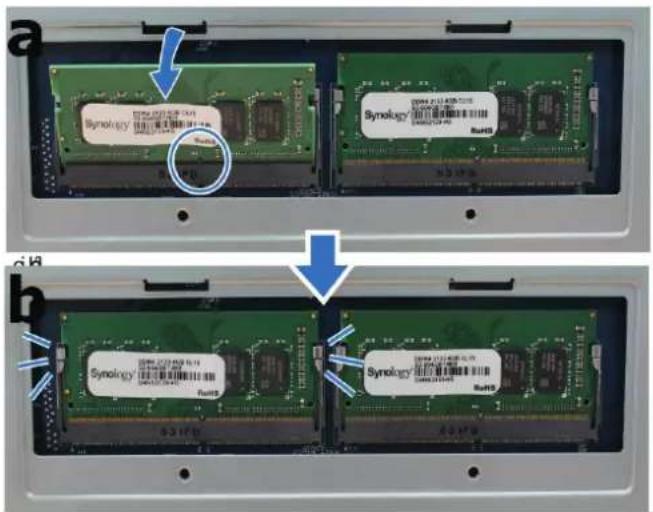 SYNOLOGY DVA3219 - Pour installer le module de RAM : - 2
