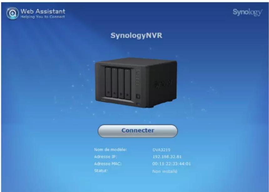 SYNOLOGY DVA3219 - Installation de DSM avec Web Assistant - 1